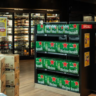 panorama cellars beer stack end stands